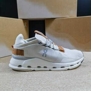 On Running Cream and Tan Sneakers